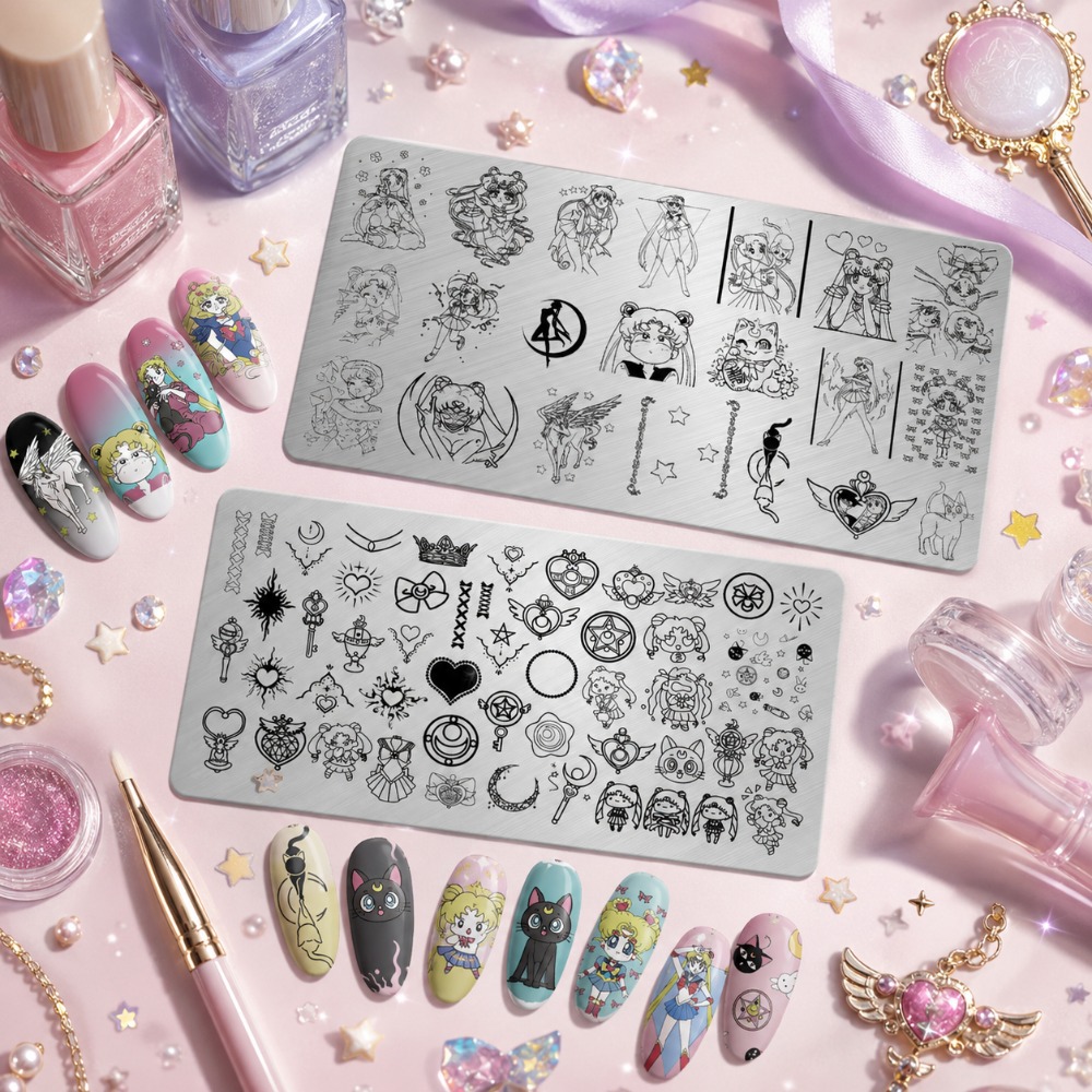 Nail Art Stamping Kit - Plaque de tamponnage pour ongles Sailor