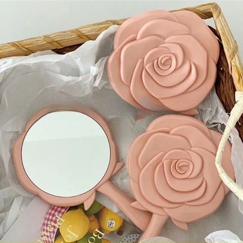 Beauty Rose Makeup - Miroir de maquillage portable pour femmes,