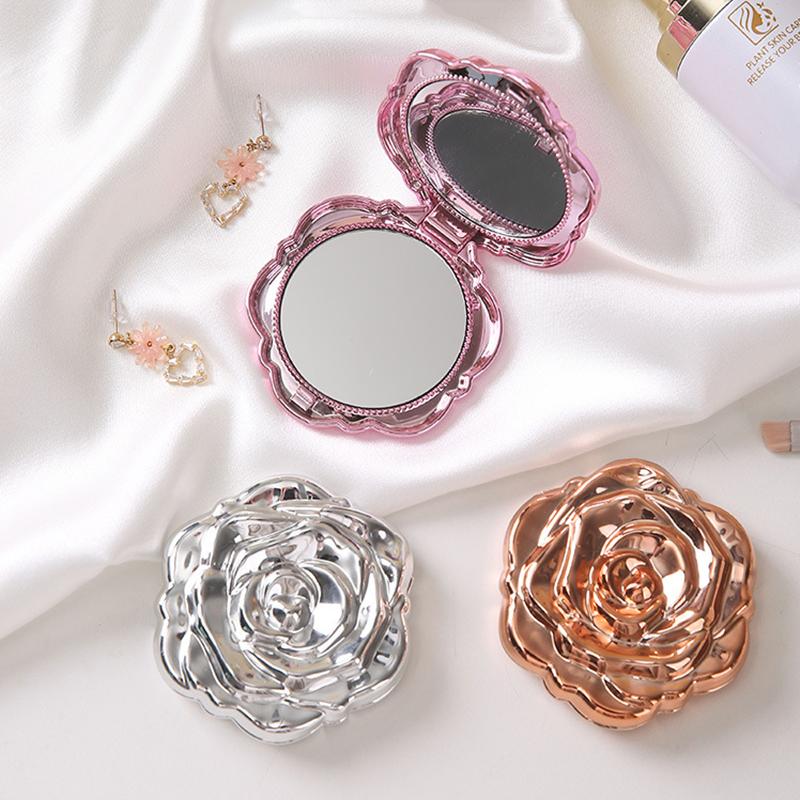 Beauty Rose Makeup - Mini miroir Portable rétro fleur de