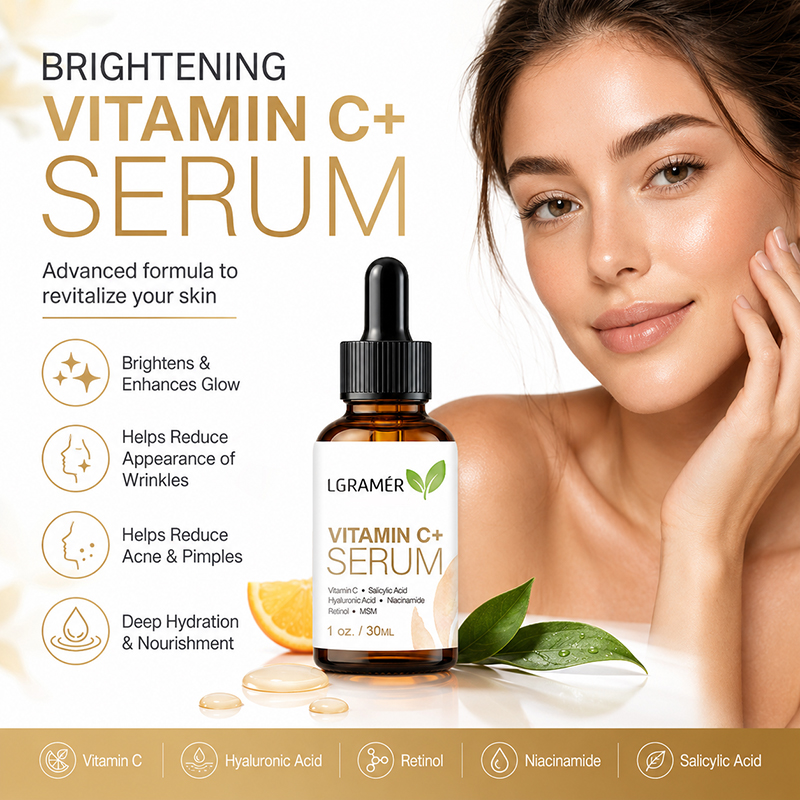 Vitamin C Serum Face - Sérum facial à la vitamine C+