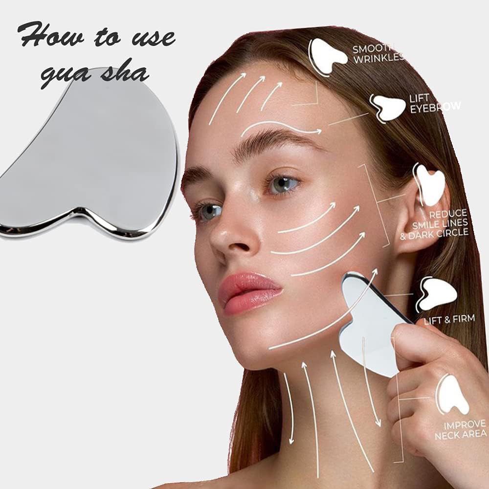 Beauty Makeup Foundation - Grattoir en acier inoxydable, Planche de