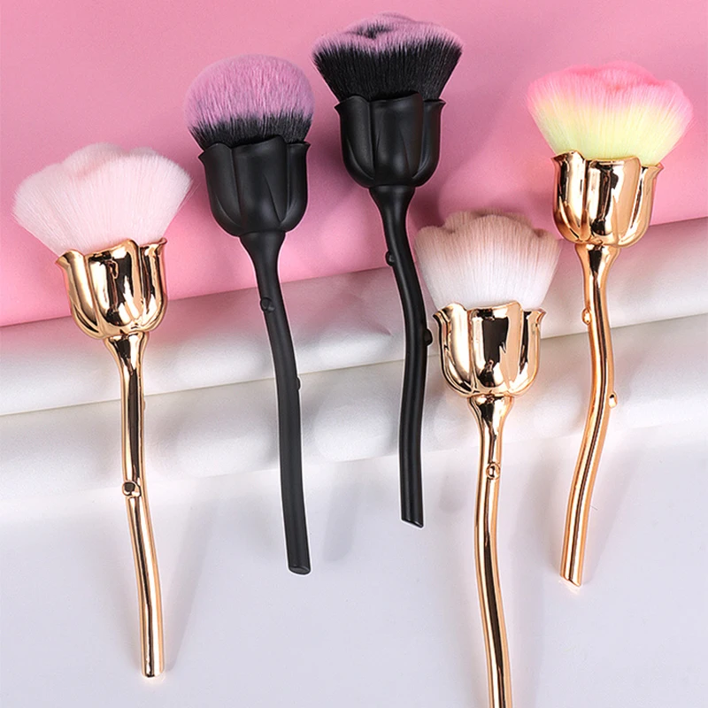 Beauty Rose Makeup - Rose fleur forme poudre libre fond