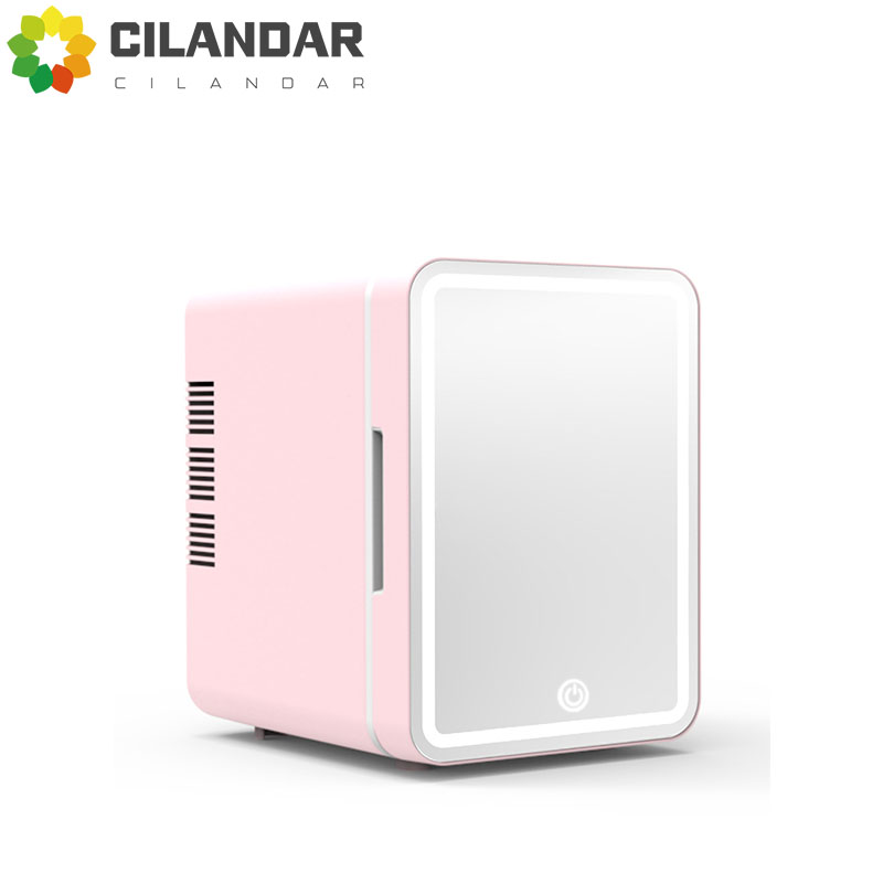 Beauty Makeup Fridge - Mini-réfrigérateur double usage avec miroir de