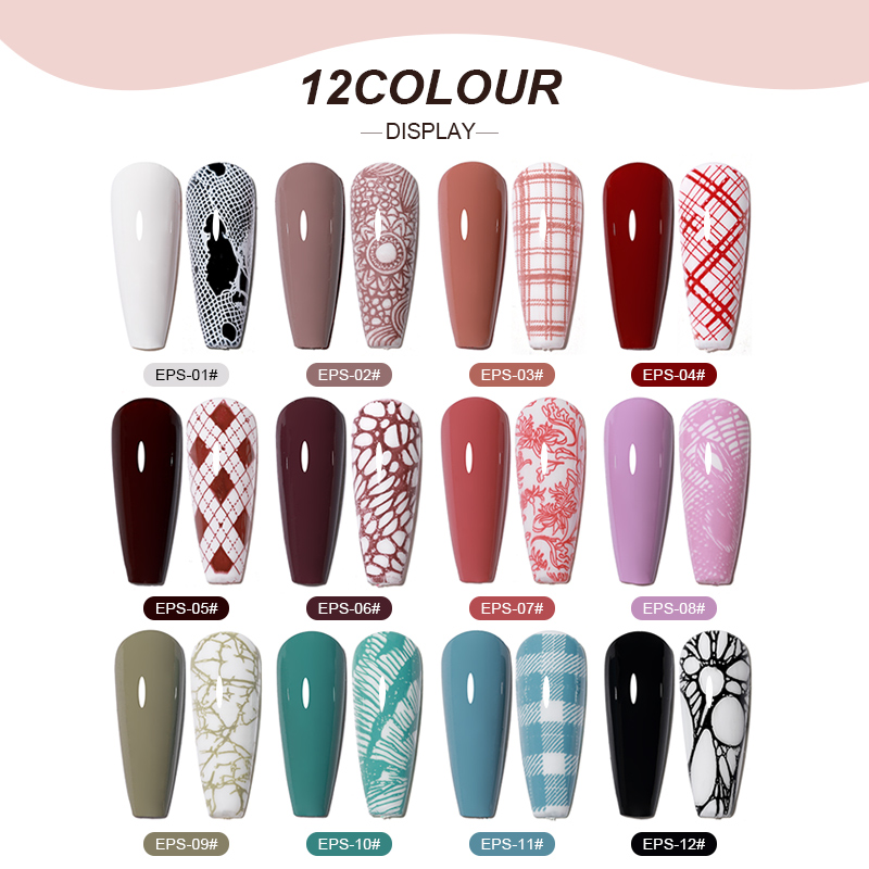 Ensemble de vernis à ongles Ge - Nail Art Stamping Kit avis et prix