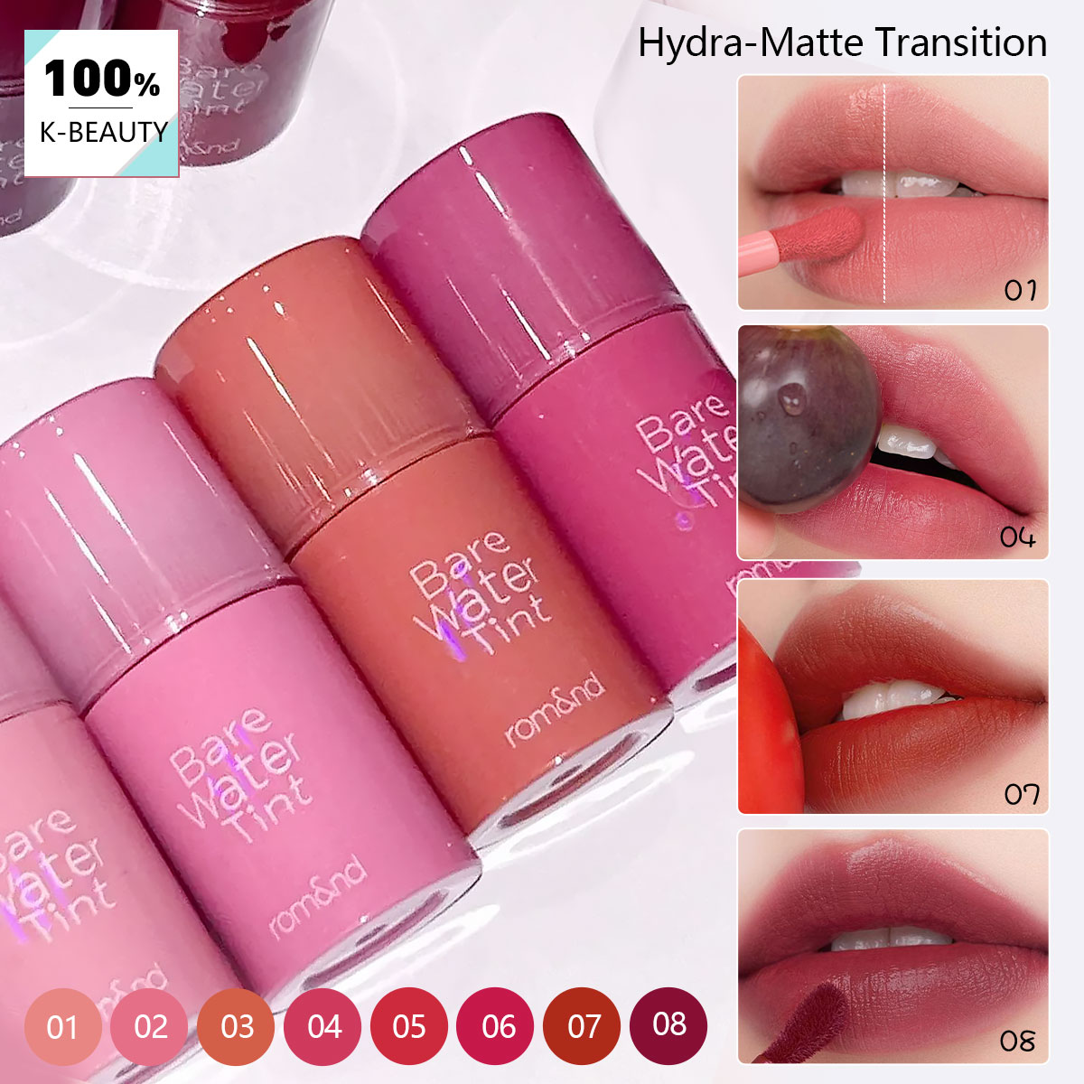 rom&nd BARE MOOL TINT, texture - Beauty Makeup Korean avis et prix