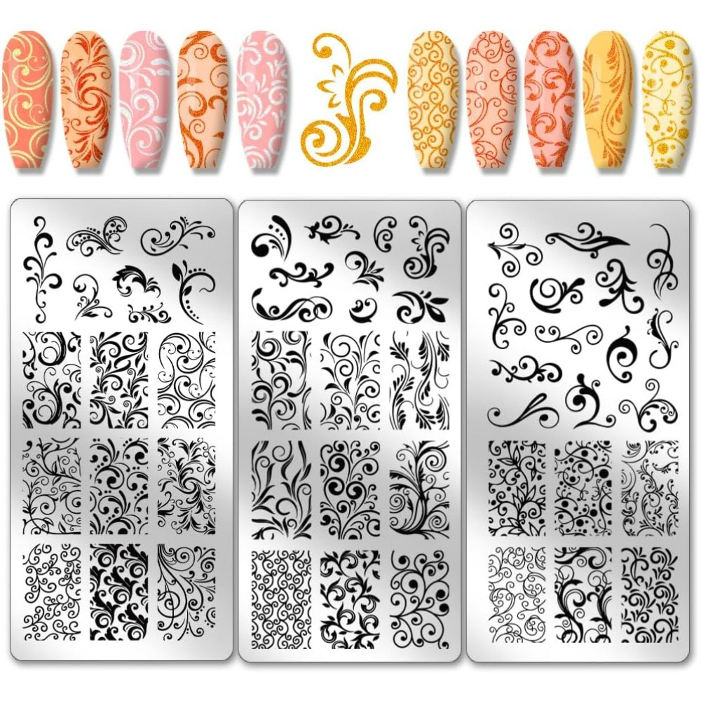 Modèles d'art d'ongle à motif  - Nail Art Stamping Kit avis et prix