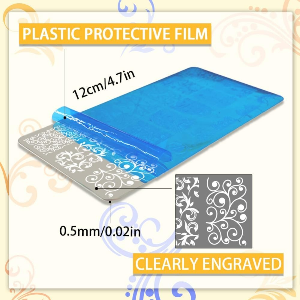 Modèles d'art d'ongle à motif  - Nail Art Stamping Kit avis et prix