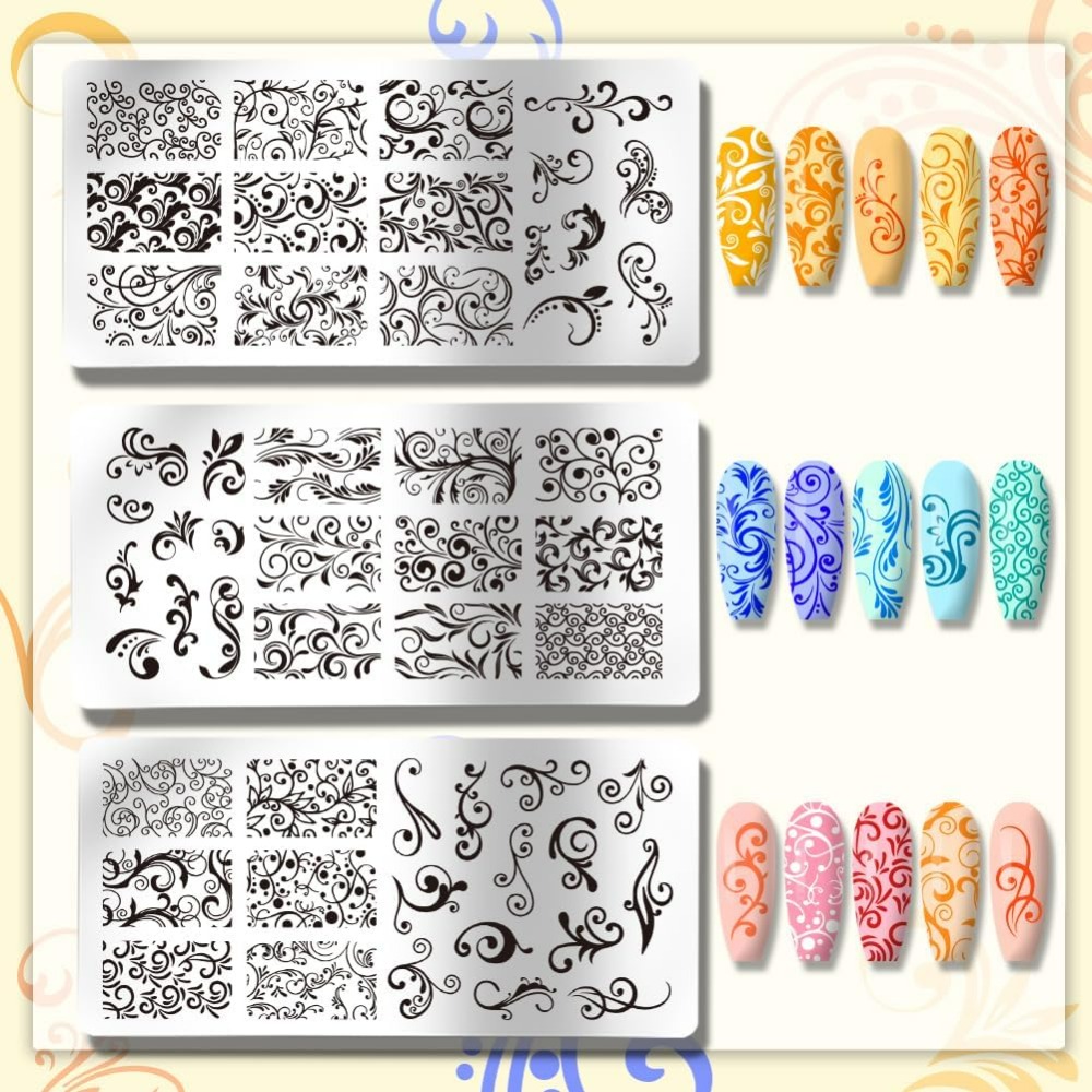 Modèles d'art d'ongle à motif  - Nail Art Stamping Kit avis et prix
