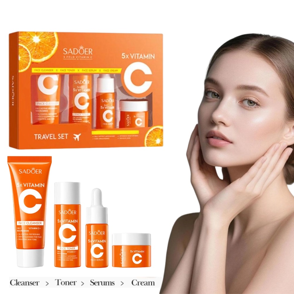 SADOER 4PCS Crème Visage Hydra - Vitamin C Serum Face avis et prix