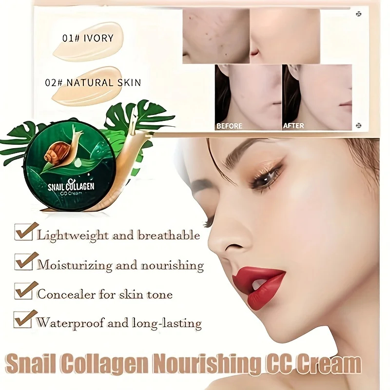 Crème CC au collagène d'escarg - Beauty Makeup Foundation avis et prix