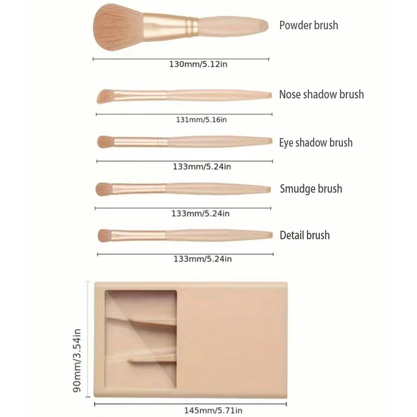 Kit de pinceaux cosmétiques av - Beauty Makeup Background avis et prix