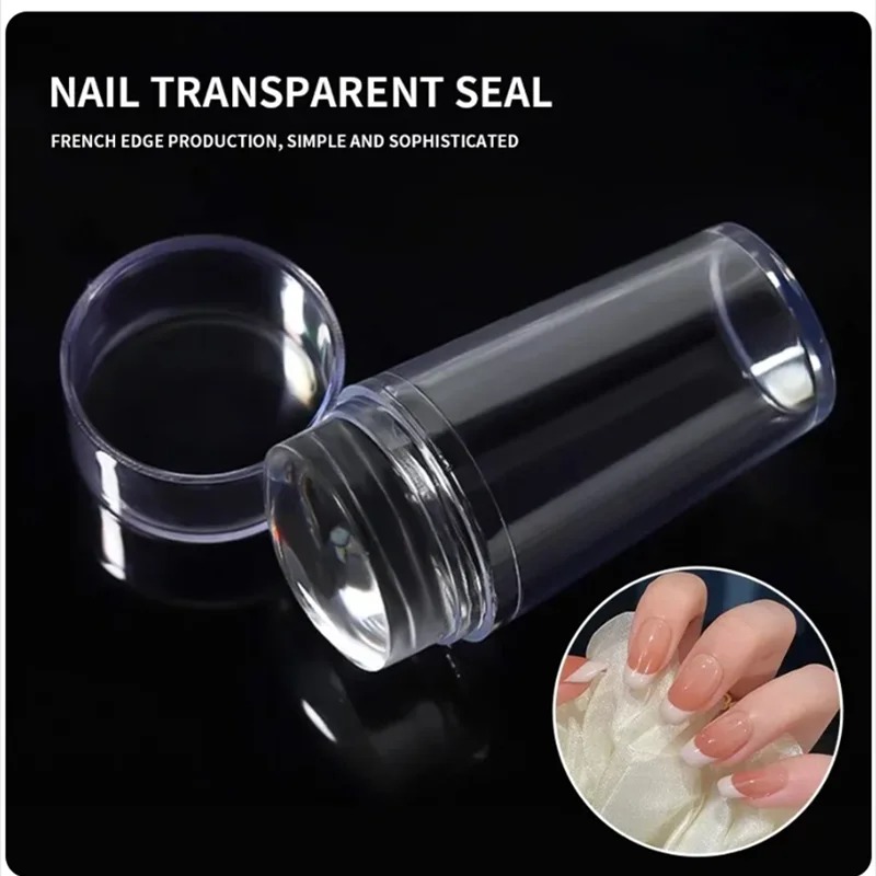 Tampon à ongles gelée Silicone - Nail Art Stamping Kit avis et prix