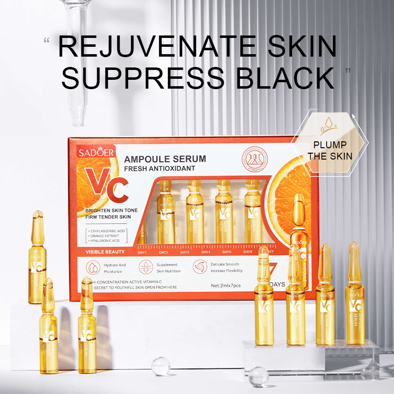 7 pièces/Kit SADOER Ampoule vi - Vitamin C Serum Face avis et prix